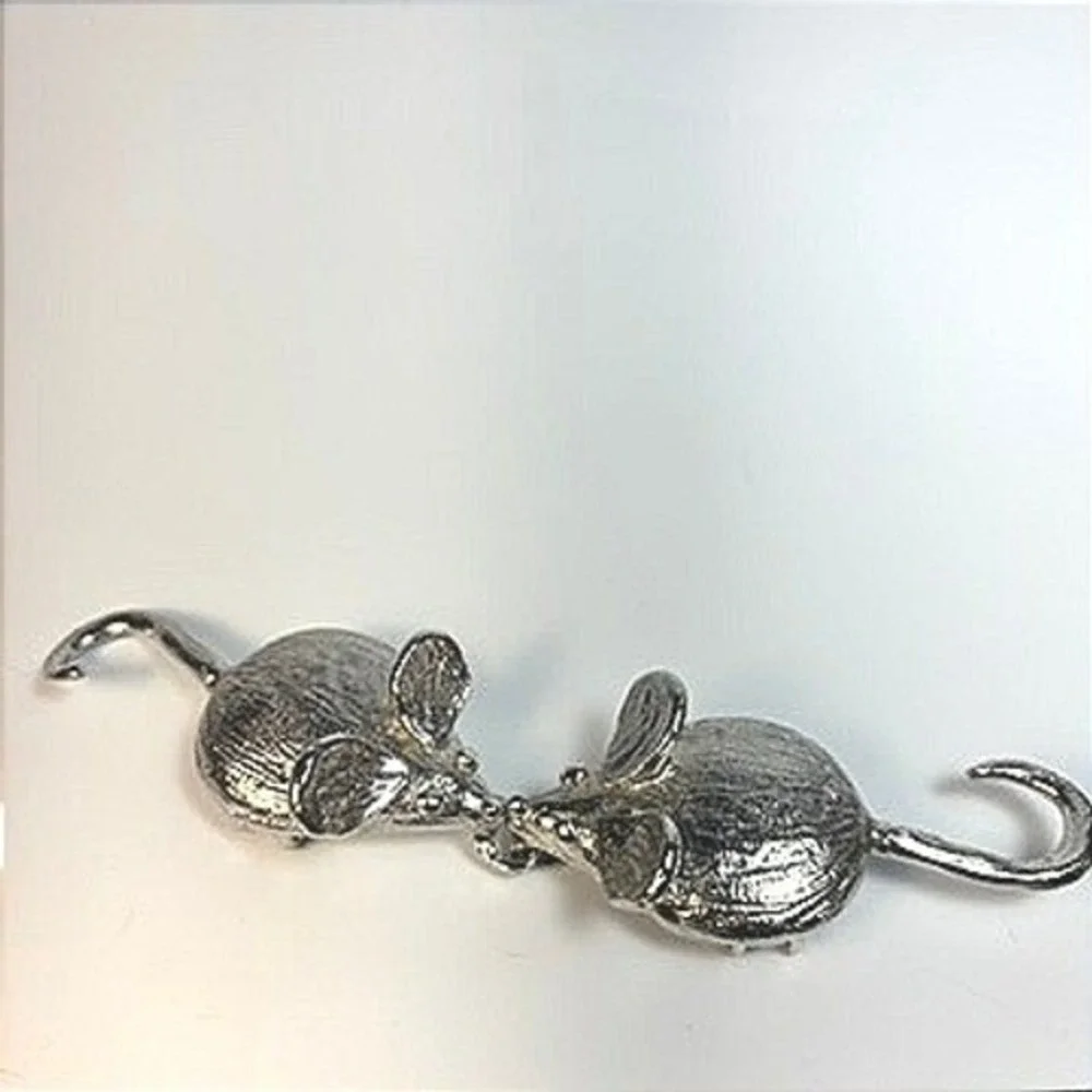 Vintage Mouse‎ Belt Buckle Silver Tone Whimsical Mimi Di N Signed Statement Vintage Mouse Belt Buckle Silver Tone Whimsical Mimi Di N  main image 4